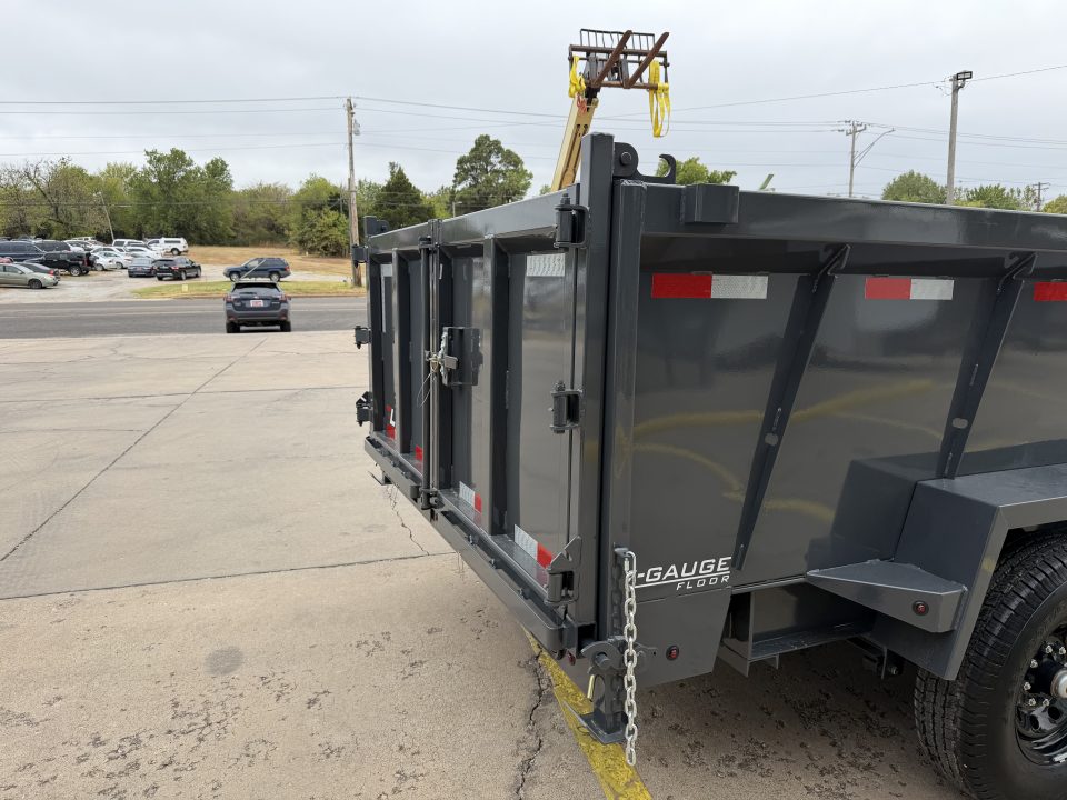 New #160353 2027 LAMAR DT 14 X 83 TANDEM AXLE 14K BUMPER PULL DUMP TRAILER W/ 3' SIDES & TELESCOPIC