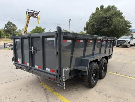 New #160353 2027 LAMAR DT 14 X 83 TANDEM AXLE 14K BUMPER PULL DUMP TRAILER W/ 3' SIDES & TELESCOPIC