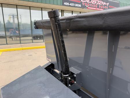 New #160353 2027 LAMAR DT 14 X 83 TANDEM AXLE 14K BUMPER PULL DUMP TRAILER W/ 3' SIDES & TELESCOPIC