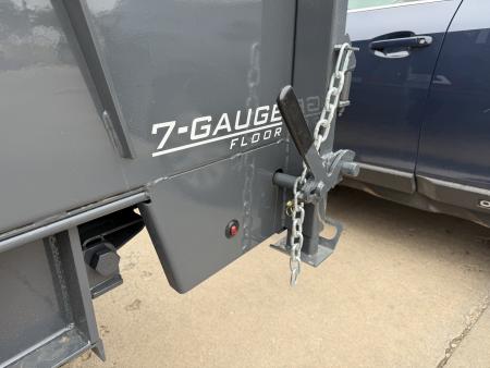 New #160353 2027 LAMAR DT 14 X 83 TANDEM AXLE 14K BUMPER PULL DUMP TRAILER W/ 3' SIDES & TELESCOPIC