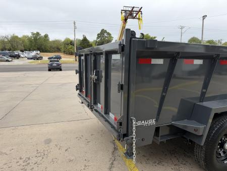New #160353 2027 LAMAR DT 14 X 83 TANDEM AXLE 14K BUMPER PULL DUMP TRAILER W/ 3' SIDES & TELESCOPIC
