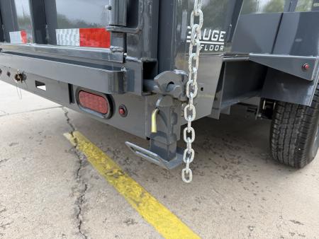 New #160353 2027 LAMAR DT 14 X 83 TANDEM AXLE 14K BUMPER PULL DUMP TRAILER W/ 3' SIDES & TELESCOPIC