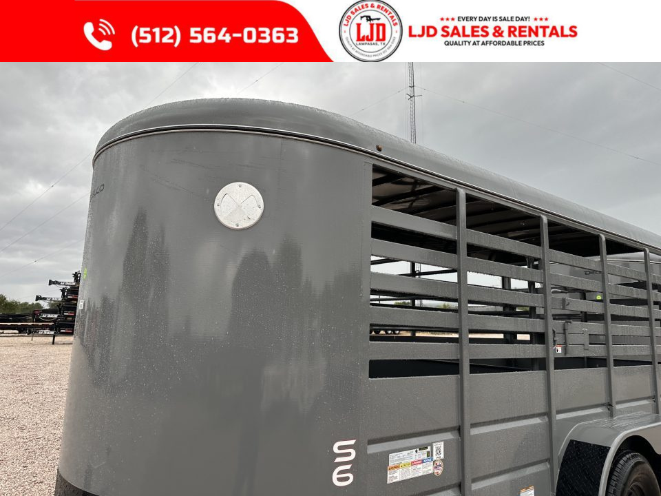 New 2027 Delco Trailers - 6' x 16' x 6'6" - Livestock Trailer