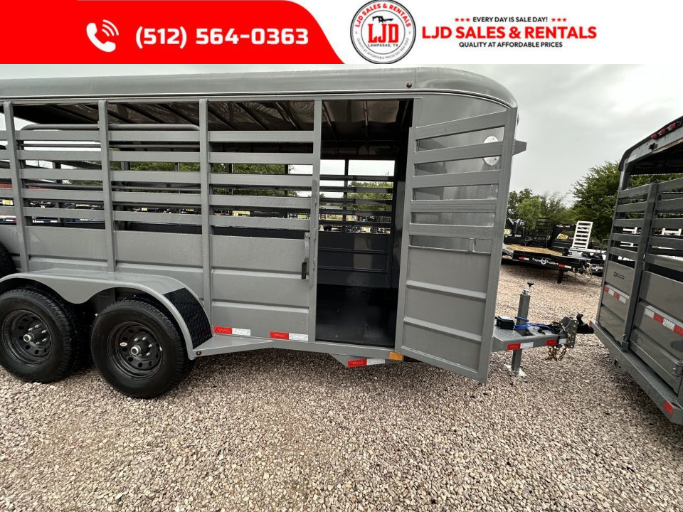 New 2027 Delco Trailers - 6' x 16' x 6'6" - Livestock Trailer