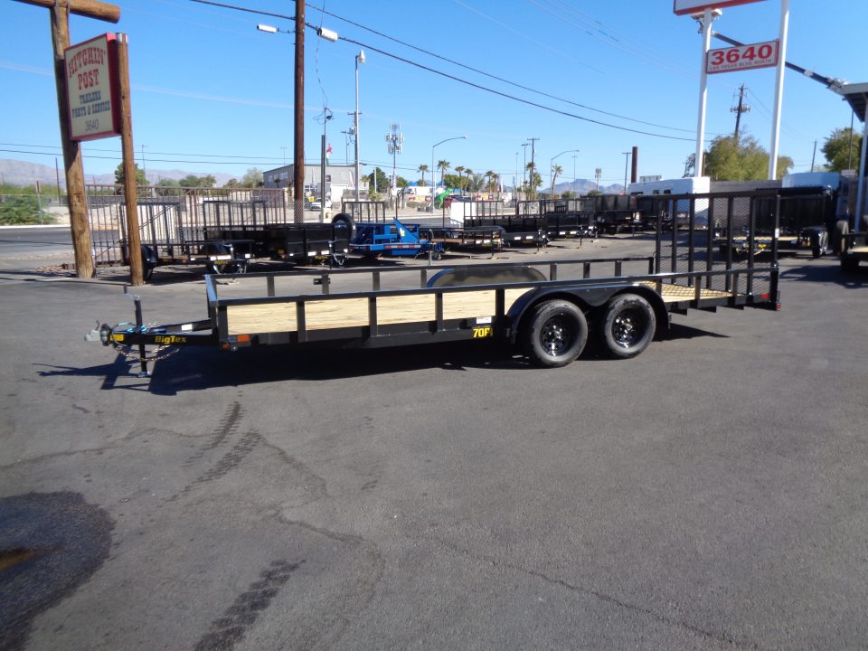 New 2027 Big Tex Trailers * 70PI-20 * 20Ft Tandem Axle Utility Trailer w/ Ramp Gate