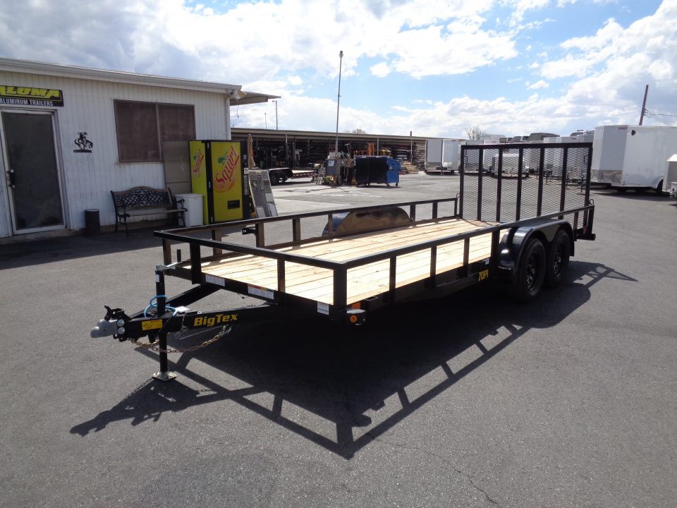 New 2027 Big Tex Trailers * 70PI-18 * 18Ft Tandem Axle Utility Trailer w/ Ramp Gate