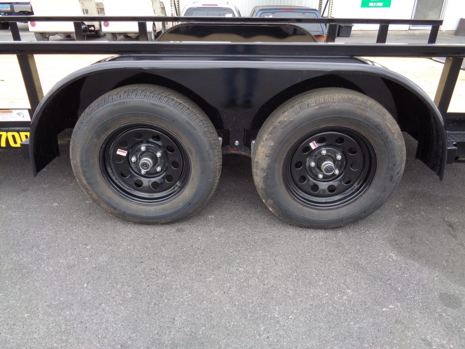 New 2027 Big Tex Trailers * 70PI-16 * 16ft Tandem Axle Utility Trailer w/ Slide in Ramps