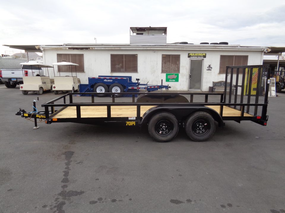 New 2027 Big Tex Trailers * 70PI-16 * 16ft Tandem Axle Utility Trailer w/ Ramp Gate