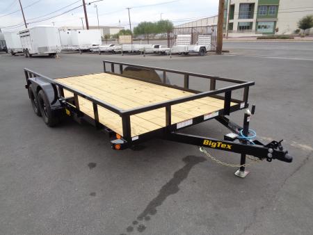 New 2027 Big Tex Trailers * 70PI-16 * 16ft Tandem Axle Utility Trailer w/ Slide in Ramps