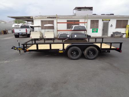 New 2027 Big Tex Trailers * 70PI-16 * 16ft Tandem Axle Utility Trailer w/ Slide in Ramps