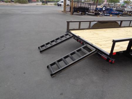 New 2027 Big Tex Trailers * 70PI-16 * 16ft Tandem Axle Utility Trailer w/ Slide in Ramps