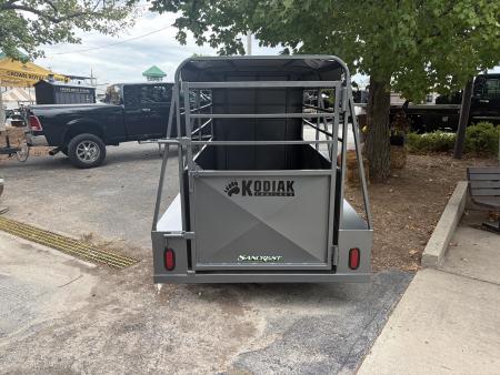New 2026 Kodiak 4x8 Single Axle Mini Stock Trailer W/ Swing Gate & Slam Latch