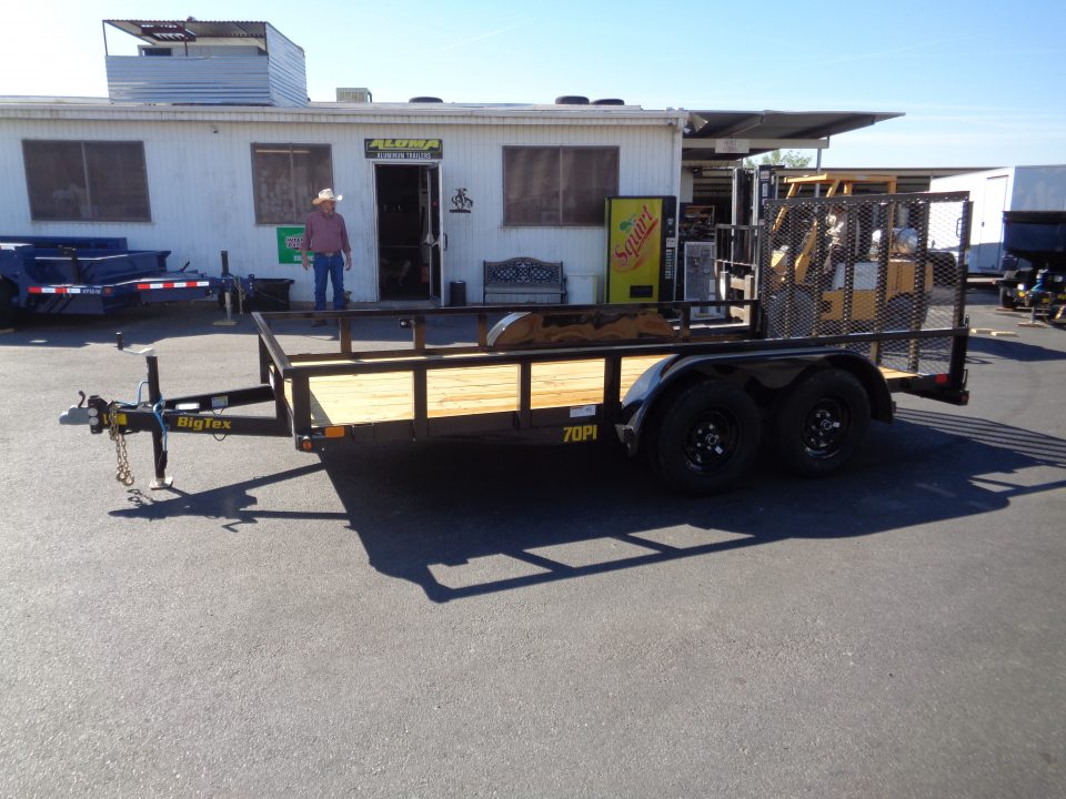 New 2027 Big Tex Trailers * 70PI-14 * 14Ft Tandem Axle Utility Trailer w/ Ramp Gate