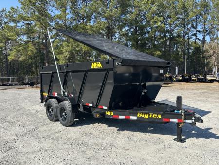 New 2027 Big Tex 7x14 Dump Trailer, 20K Hydraulic Jack, 48  Sides, Swing Tarp, 14-Ply Tires