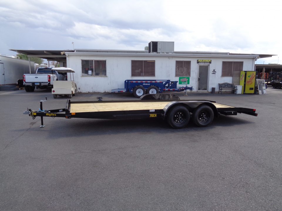 New 2027 BIG TEX Trailer * 70CH-20 DT * 20Ft Tandem Axle 7k Car Hauler w/ Dovetail