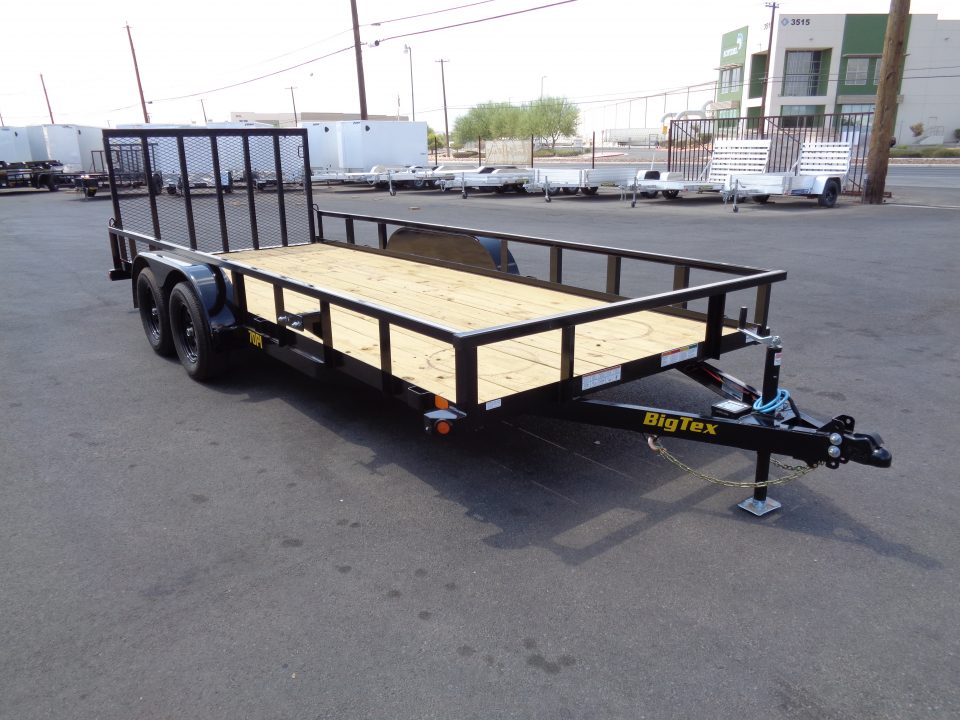 New 2027 Big Tex Trailers * 70PI-18 * 18Ft Tandem Axle Utility Trailer w/ Ramp Gate