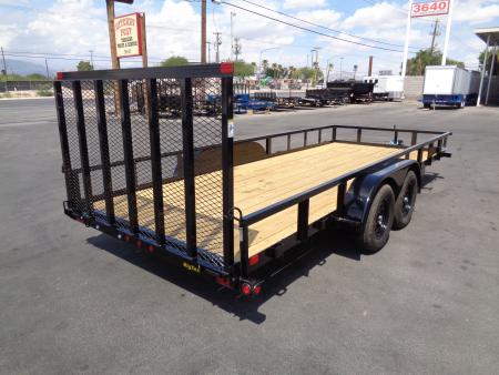 New 2027 Big Tex Trailers * 70PI-18 * 18Ft Tandem Axle Utility Trailer w/ Ramp Gate