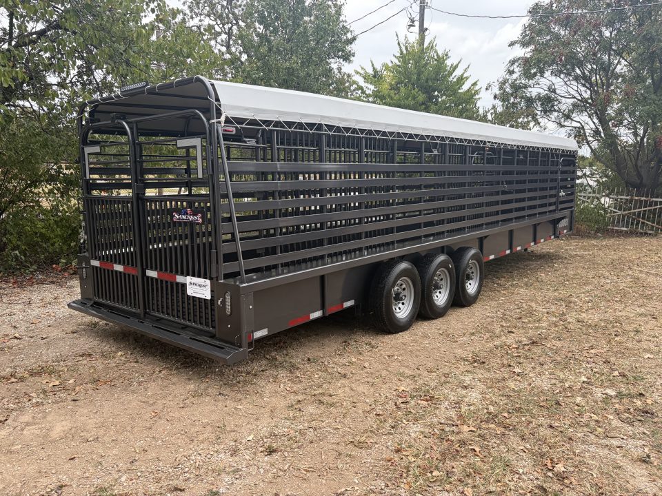 New 2027 Coose GN 6'8X32 3-7K AXLES Stock / Stock Combo Trailer 14PLY