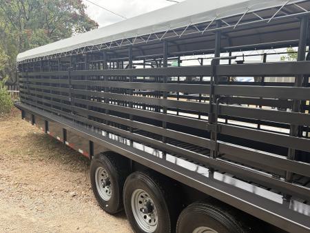 New 2027 Coose GN 6'8X32 3-7K AXLES Stock / Stock Combo Trailer 14PLY