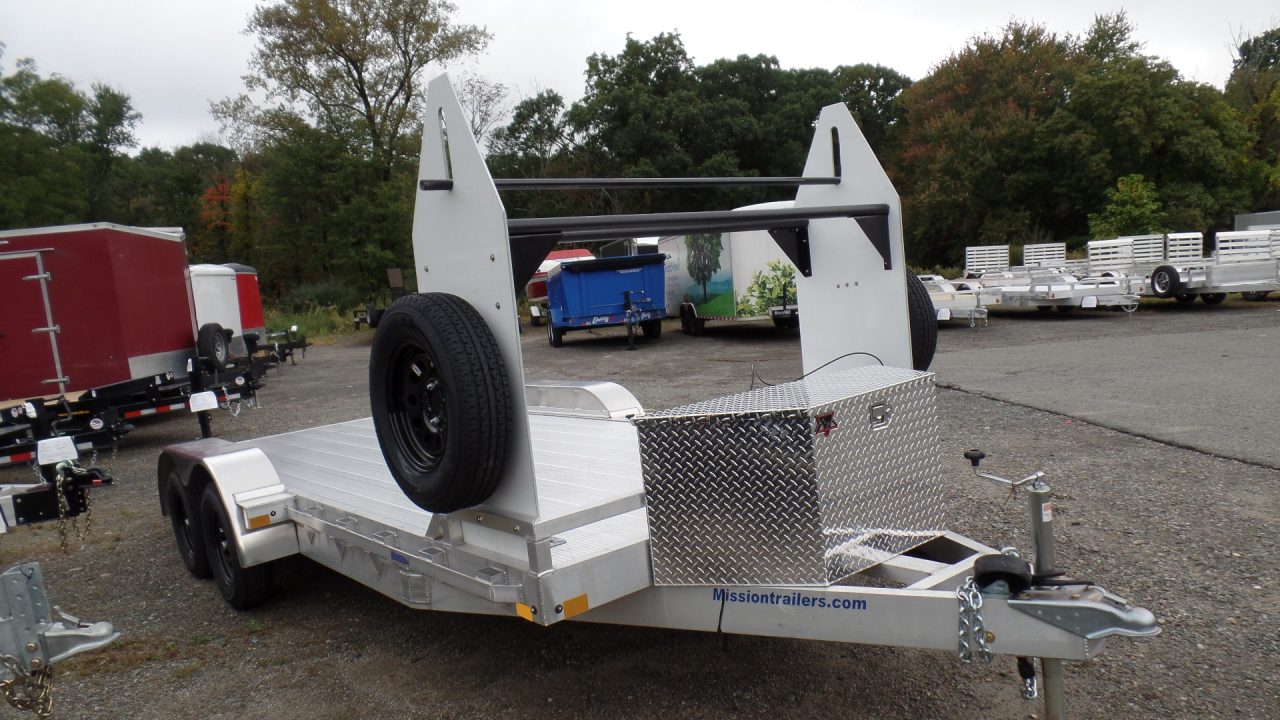 New 2027 Performance Trailers Example Open Car Trailer, Tire Rack, Winch in Box, Spare Tires Car Hauler