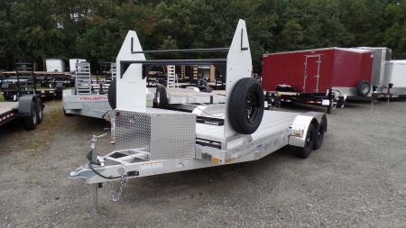 New 2027 Performance Trailers Example Open Car Trailer, Tire Rack, Winch in Box, Spare Tires Car Hauler