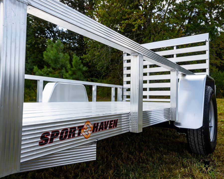 New 2027 Sport Haven 6X12 DELUXE Aluminum Utility Trailer