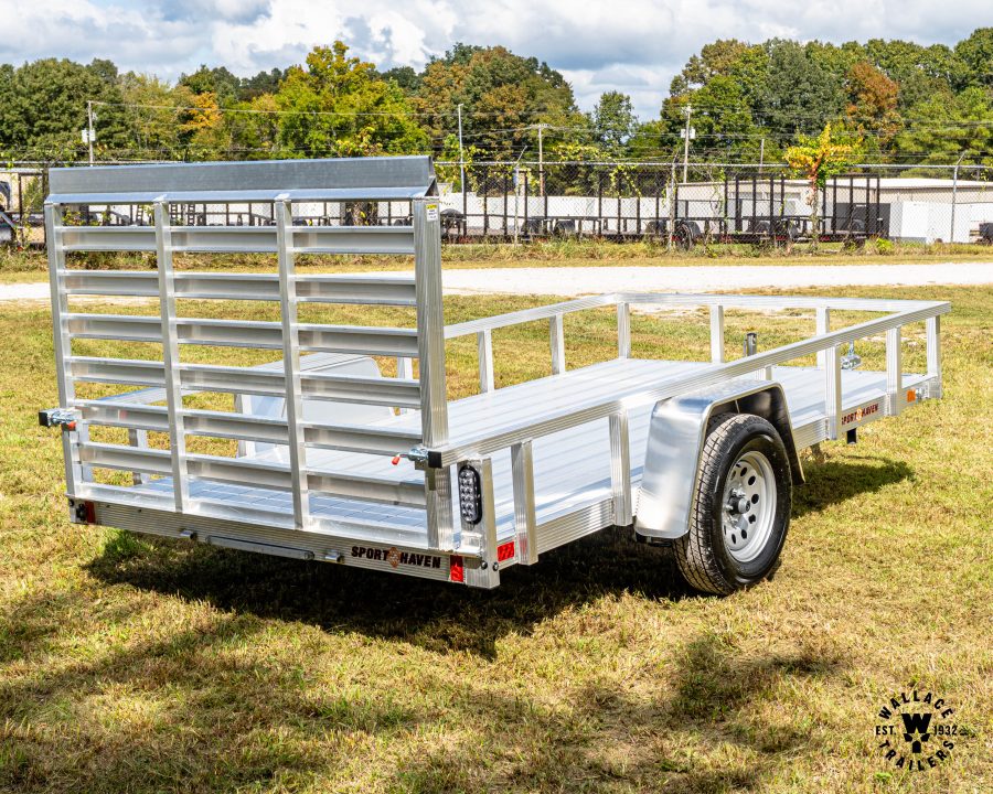 New 2027 Sport Haven 6X12 DELUXE Aluminum Utility Trailer
