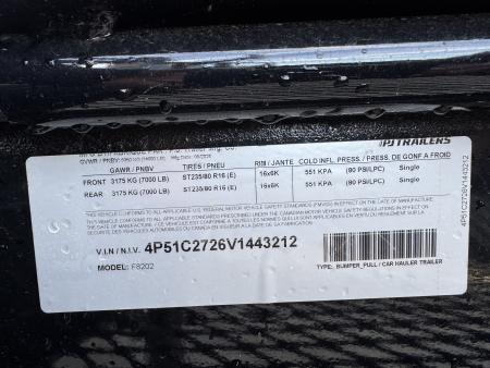 New 2027 PJ Trailers F8-20 Deckover Trailer
