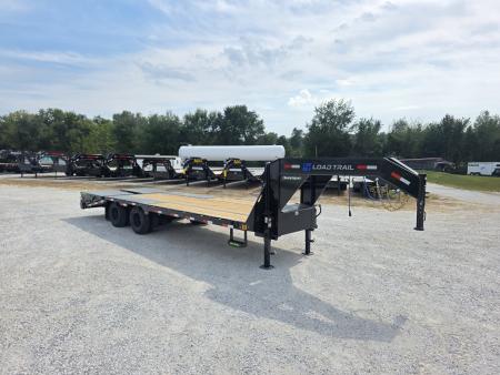 New 2027 LOAD TRAIL 102 X 25 TANDEM DUAL LOW PRO GN W/ 5' DOVE/ MAX RAMPS