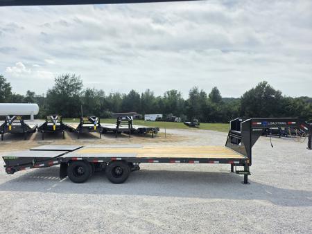 New 2027 LOAD TRAIL 102 X 25 TANDEM DUAL LOW PRO GN W/ 5' DOVE/ MAX RAMPS