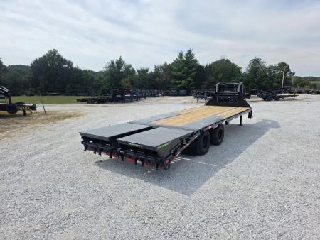 New 2027 LOAD TRAIL 102 X 25 TANDEM DUAL LOW PRO GN W/ 5' DOVE/ MAX RAMPS