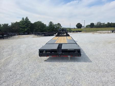 New 2027 LOAD TRAIL 102 X 25 TANDEM DUAL LOW PRO GN W/ 5' DOVE/ MAX RAMPS