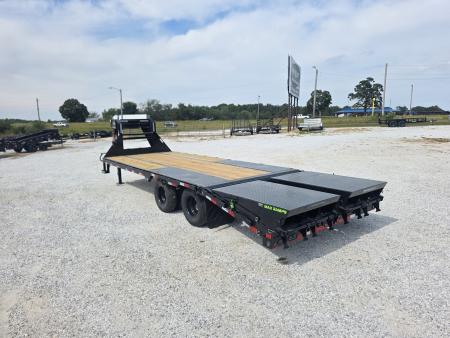 New 2027 LOAD TRAIL 102 X 25 TANDEM DUAL LOW PRO GN W/ 5' DOVE/ MAX RAMPS