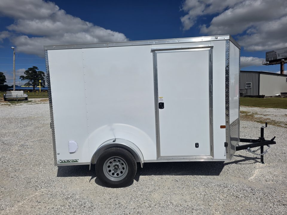 New 2027 Rock Solid 6x10 Single Axle Cargo W/ .080 Exterior, Ramp Door & 6'6 HEIGHT