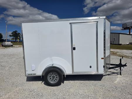 New 2027 Rock Solid 6x10 Single Axle Cargo W/ .080 Exterior, Ramp Door & 6'6 HEIGHT