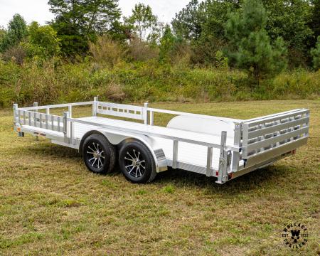 New 2027 Sport Haven 7X16 7K DELUXE Utility Trailer W/ LATERAL REMOVABLE RAMPS