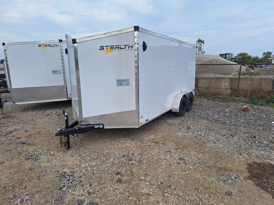 New 7x16 Cargo / Enclosed Trailer W/ Ramp Door