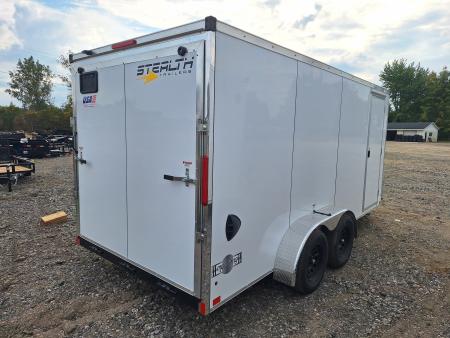 New 7x16 Cargo / Enclosed Trailer W/ Ramp Door