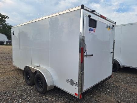 New 7x16 Cargo / Enclosed Trailer W/ Ramp Door