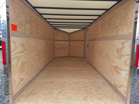 New 7x16 Cargo / Enclosed Trailer W/ Ramp Door