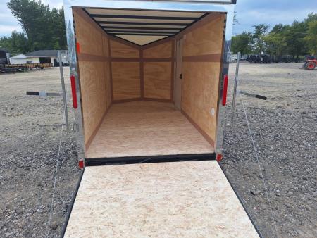 New 6x12 Single Axle Cargo / Enclosed Trailer W/ Ramp Door