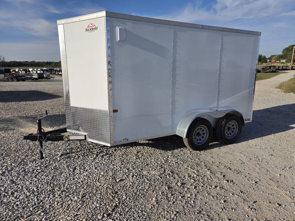 New 2027 Rock Solid 6X12 TANDEM 7K CARGO W/6' 6" HEIGHT & RAMP DOOR