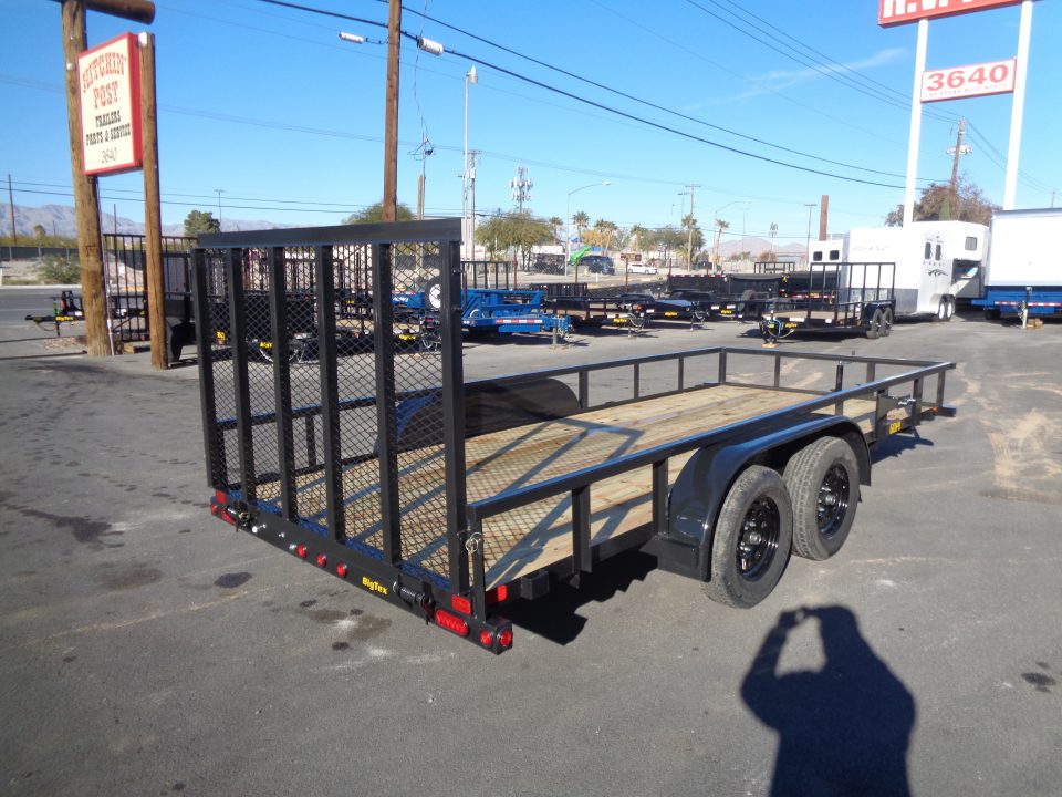 New 2027 Big Tex Trailer * 60PI-16 * 16Ft Tandem Axle Utility Trailer w/ Ramp Gate