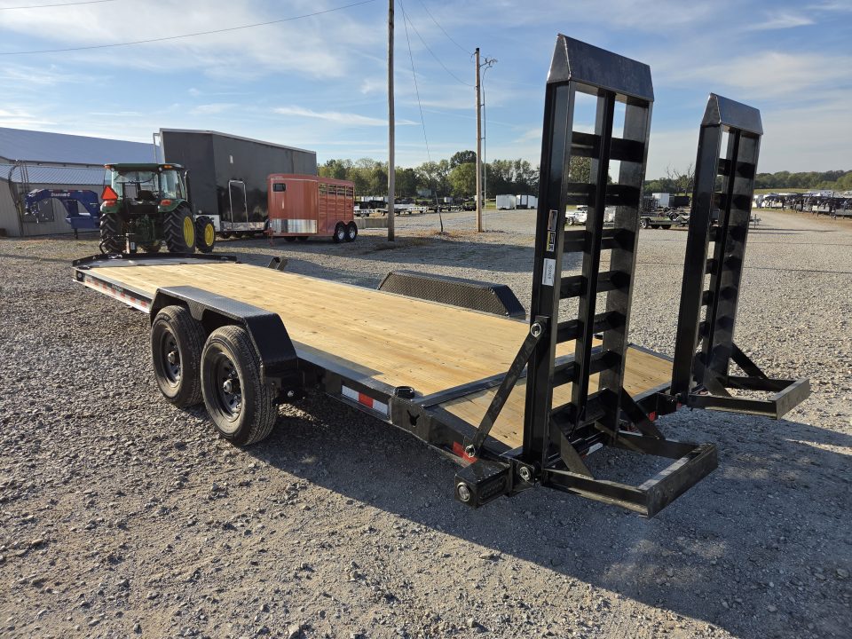 New 2027 Load Trail 83X22 TANDEM 14K EQUIPMENT HAULER W/WIDE STANDUPS & FULL TONGUE TOOLBOX