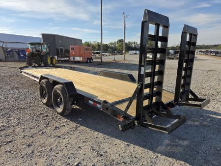 New 2027 Load Trail 83X22 TANDEM 14K EQUIPMENT HAULER W/WIDE STANDUPS & FULL TONGUE TOOLBOX