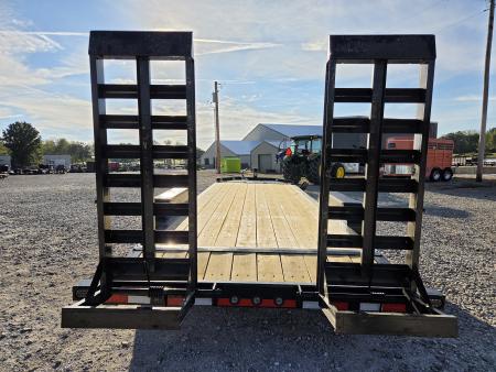 New 2027 Load Trail 83X22 TANDEM 14K EQUIPMENT HAULER W/WIDE STANDUPS & FULL TONGUE TOOLBOX