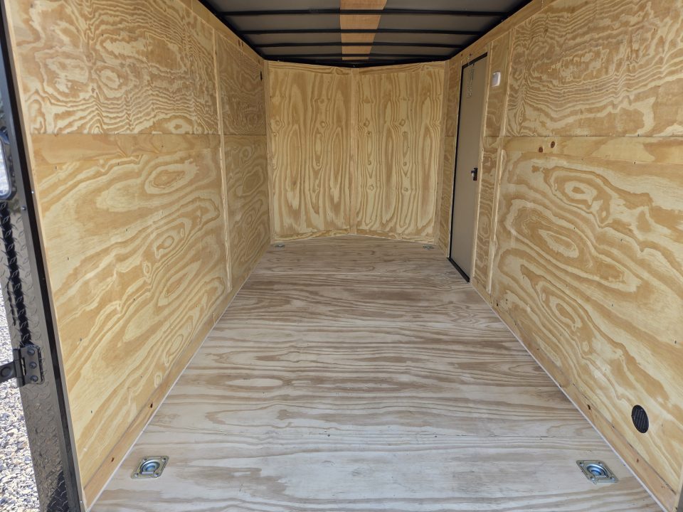 New 2027 Rock Solid 7X14 TANDEM 14K CARGO W/7' HEIGHT BLACKOUT TRIM & RAMP DOOR