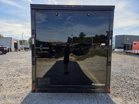 New 2027 Rock Solid 7X16 TANDEM 7K CARGO W/7' HEIGHT BLACKOUT TRIM & RAMP DOOR