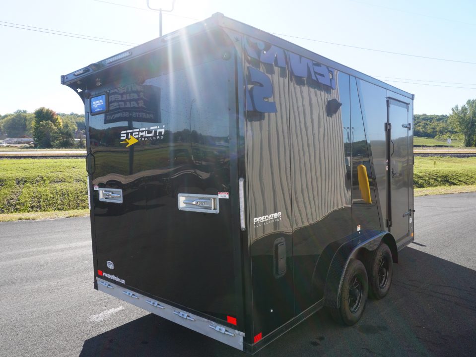 New 2025 Stealth Trailers 7.5x19 Predator Snowmobile Trailer