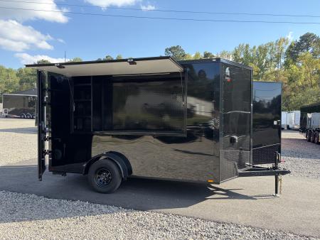 New 2027 Spartan 7X12 Tailgate Trailer, 7' Interior, Custom Interior, TV Box, Cargo Doors, Entry Door, 30A & 12V Service